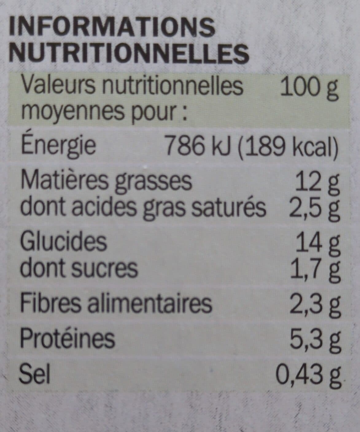 Marque Repère Salade 3 fromages packshot