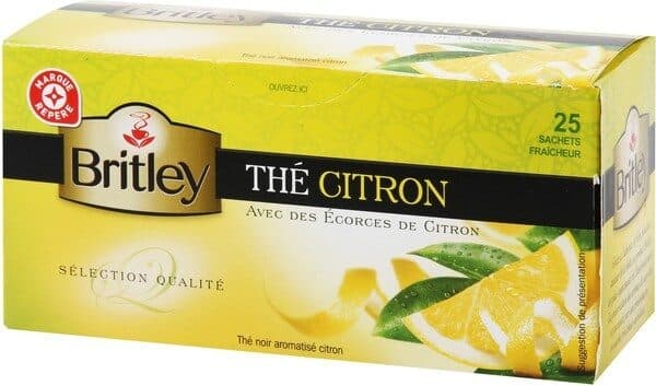 Marque Repère Thé noir aromatisé citron x 25 sachets packshot