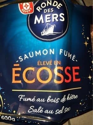 Marque Repère Saumon fumé élevé en Écosse packshot
