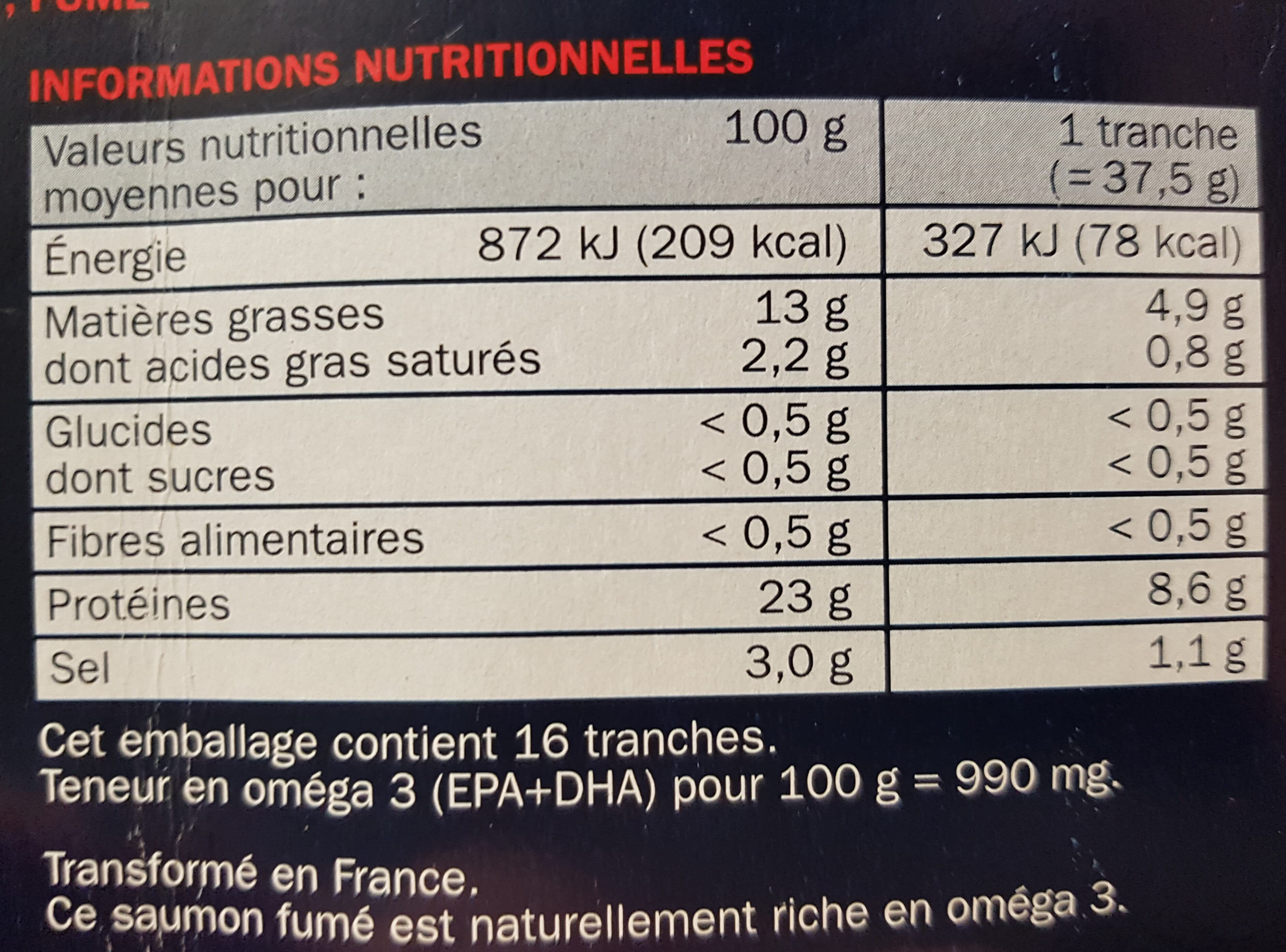 Marque Repère Saumon fumé élevé en Écosse packshot