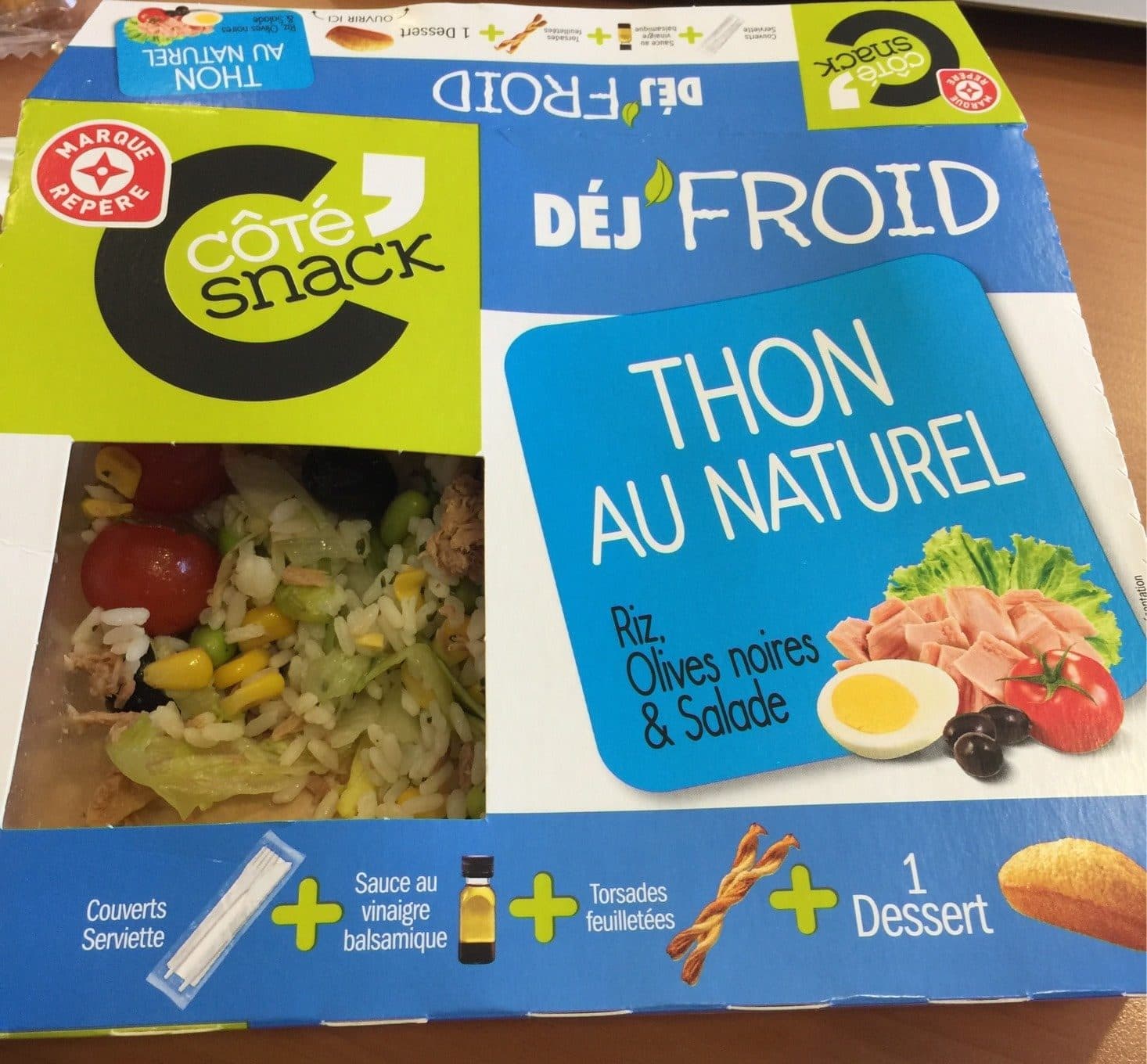 Marque Repère Salade thon crudités olives - coffret packshot