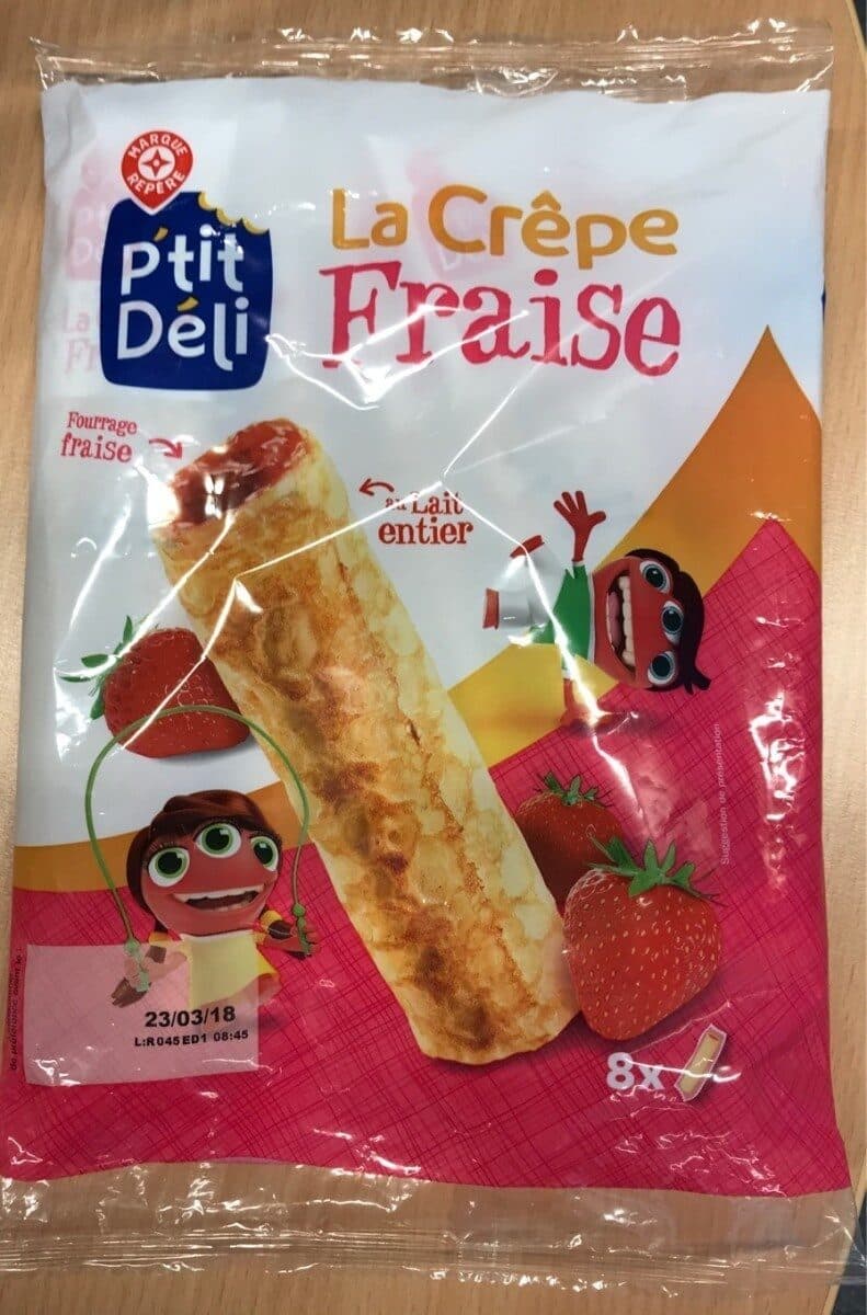 Marque Repère P'tit déli crêpes fraise packshot