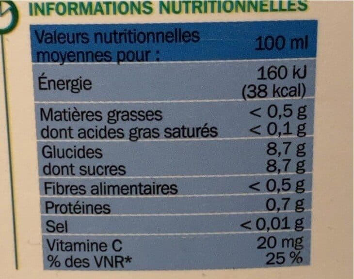 Marque Repère Pur jus d'orange sans pulpe packshot