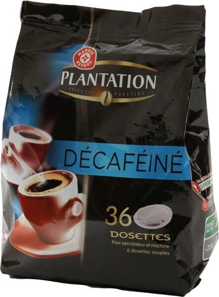 Marque Repère Café dosettes Plantation Décaféiné 100% arabica x36 packshot