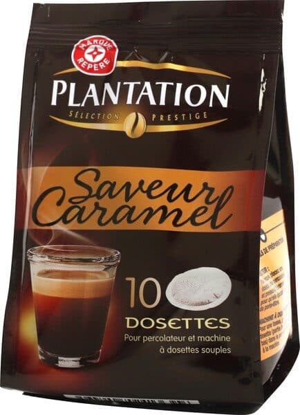 Marque Repère Dosettes café saveur caramel x 10 packshot