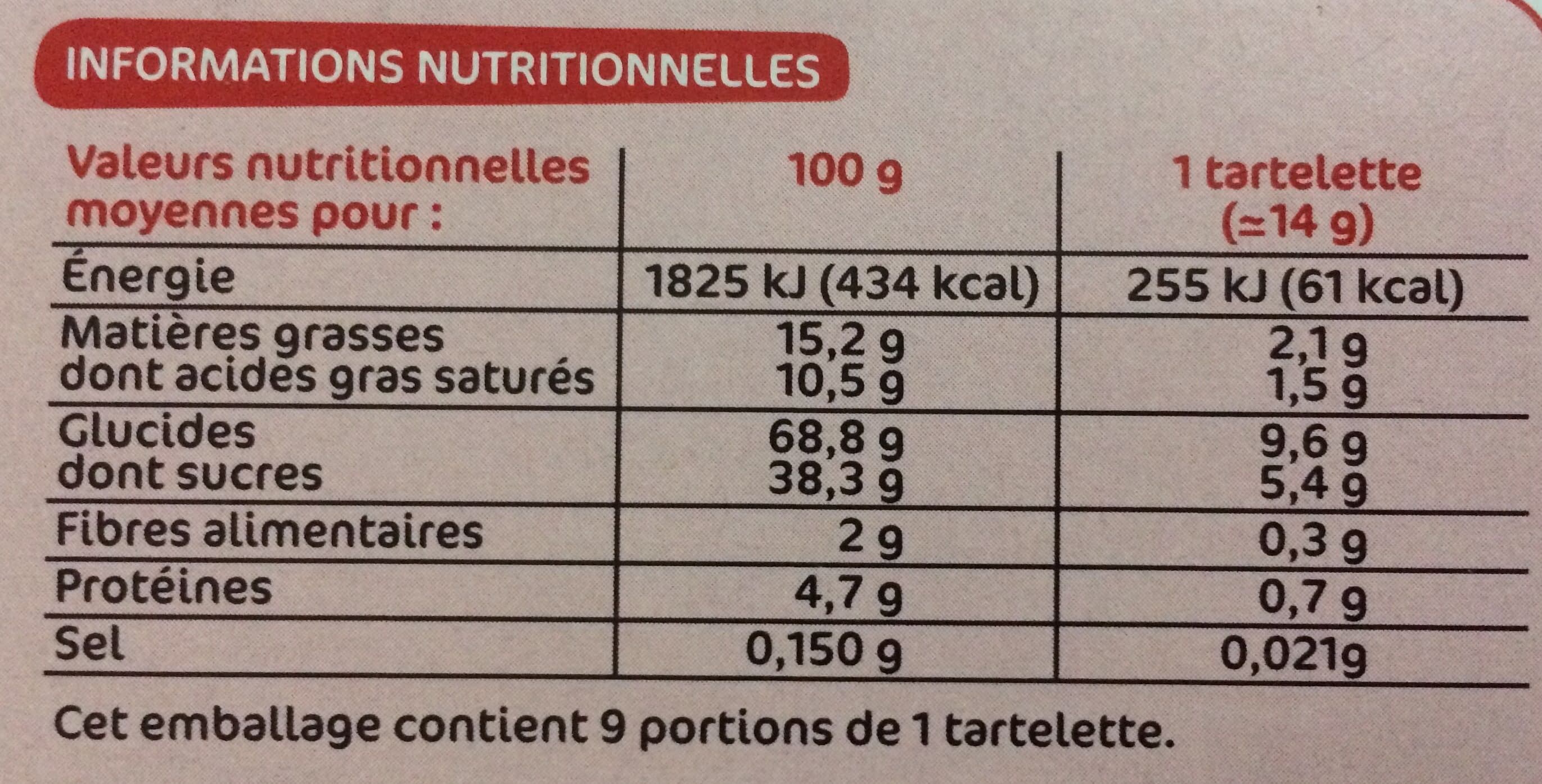 Marque Repère P'tit déli - Tartelettes fruits rouges et crumble packshot