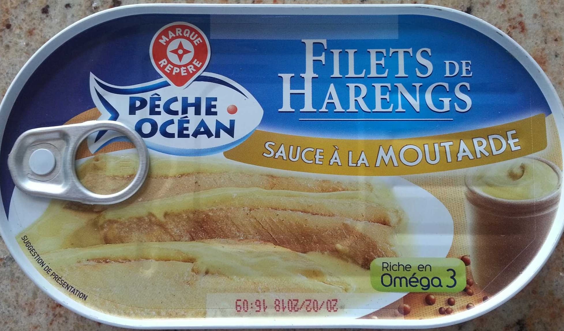 Marque Repère Pêche Océan - Filets de Harengs - sauce à la moutarde packshot