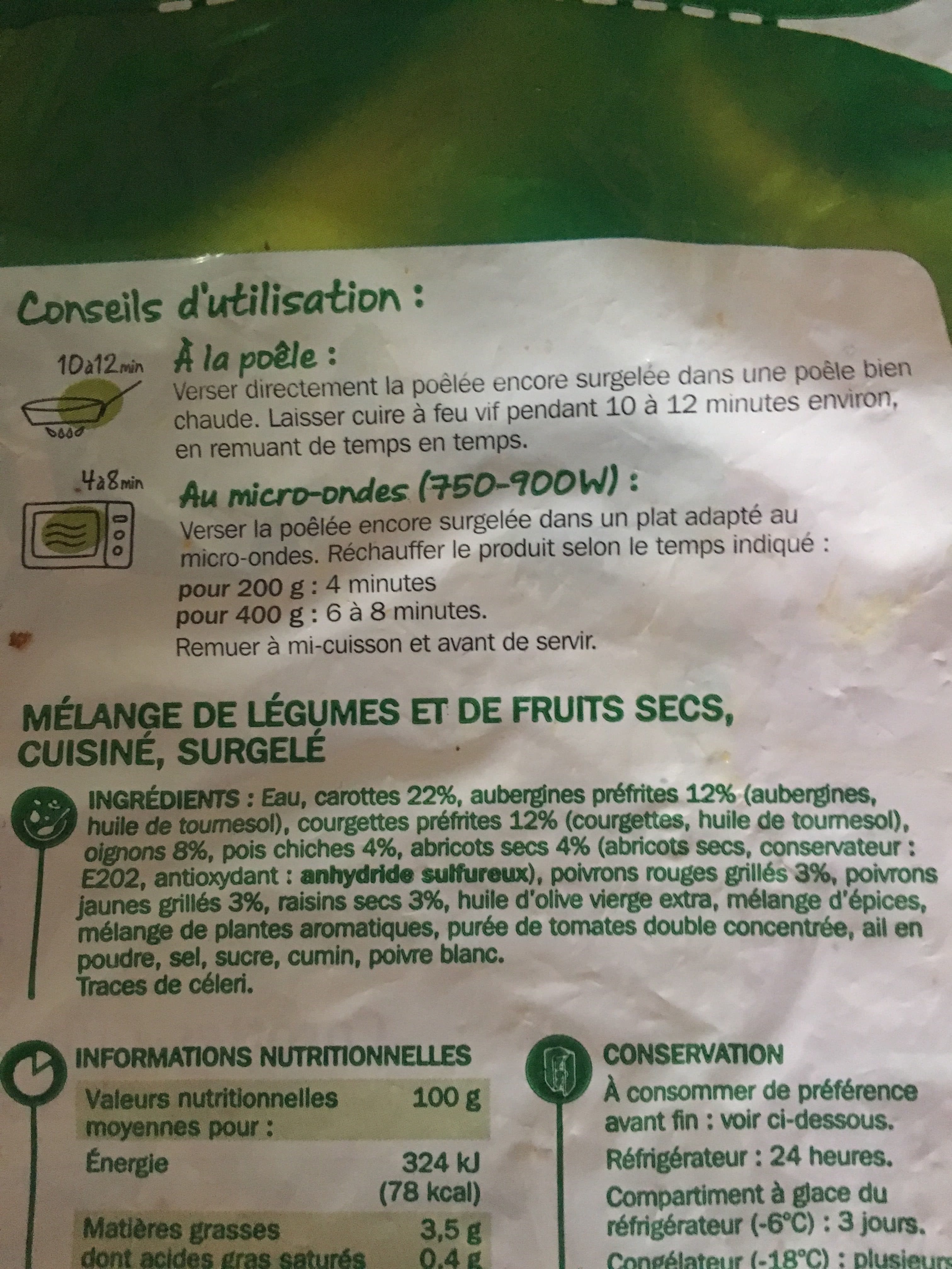 Marque Repère Poêlée Façon Tajine packshot
