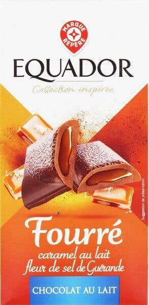Marque Repère Chocolat lait fourré caramel packshot