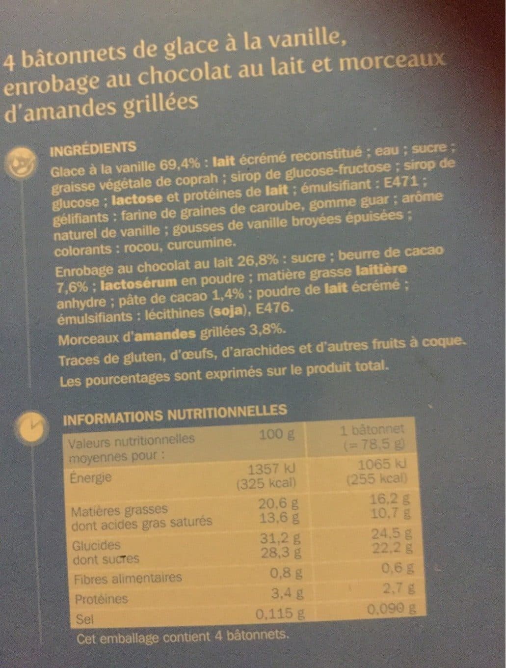 Marque Repère Glace Trofic Trium Vanille chocolat amandes packshot