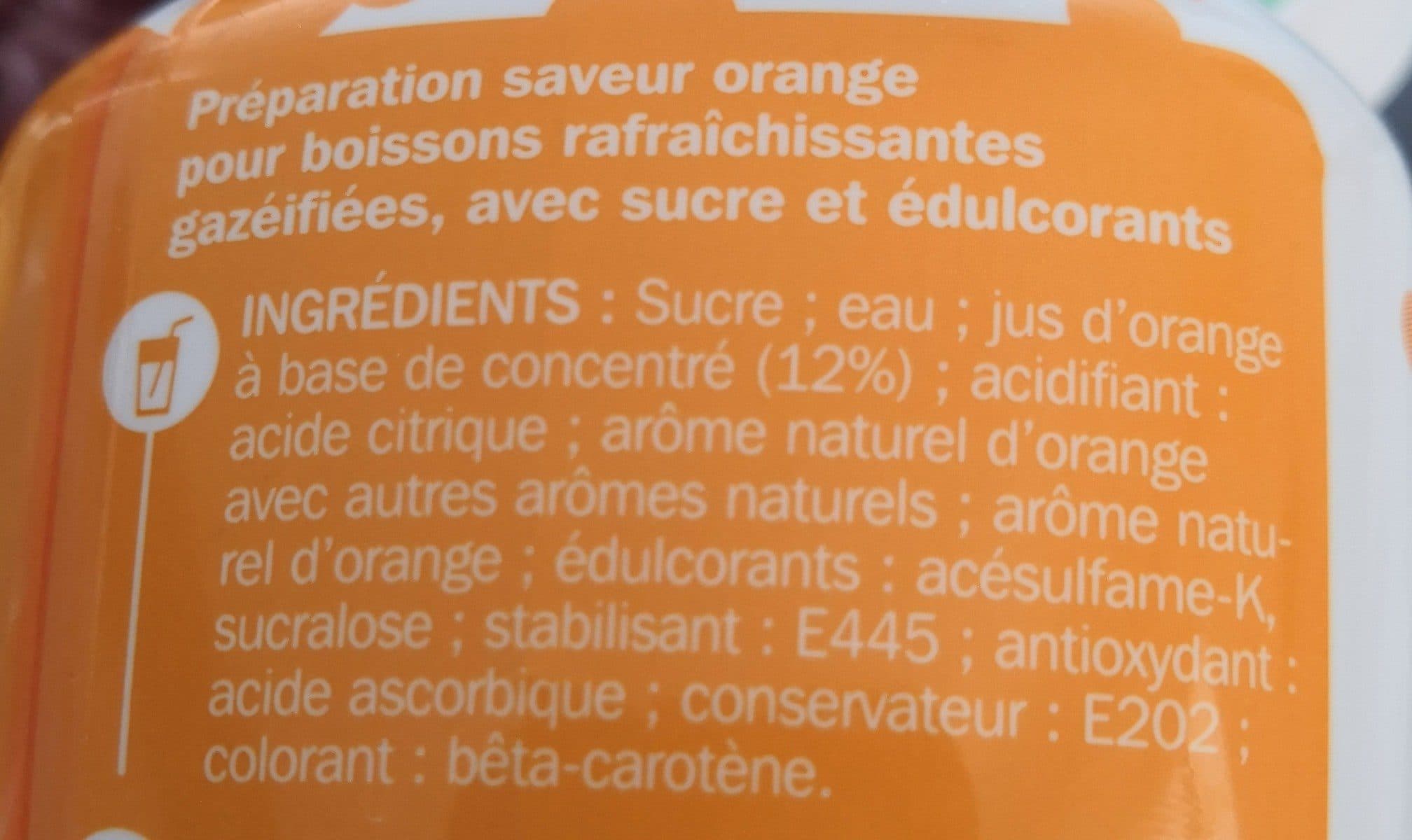 Marque Repère Concentré saveur orange packshot