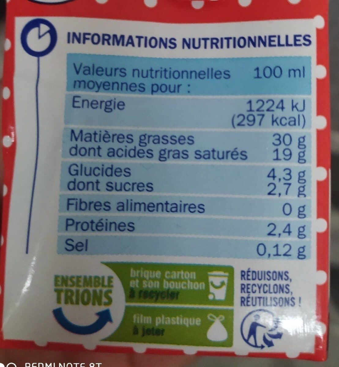 Délisse creme semi épaisse 60cl packshot