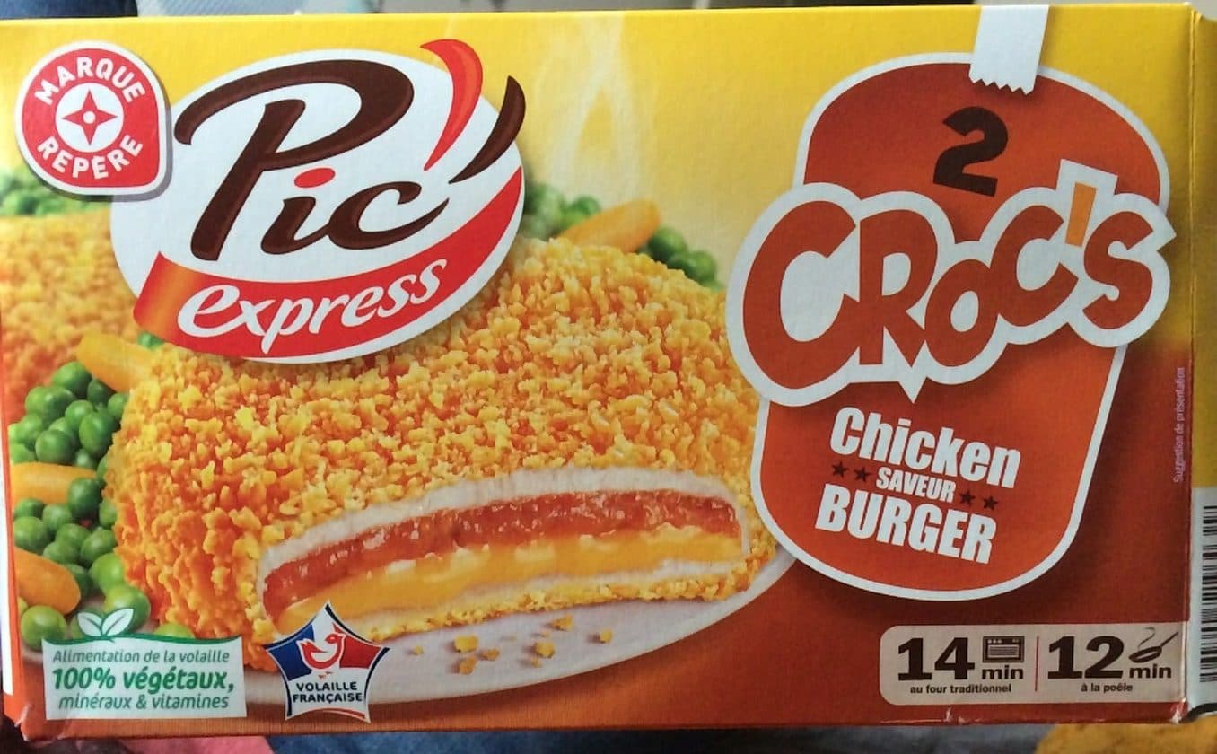 Marque Repère Croc's chicken saveur burger x 2 packshot