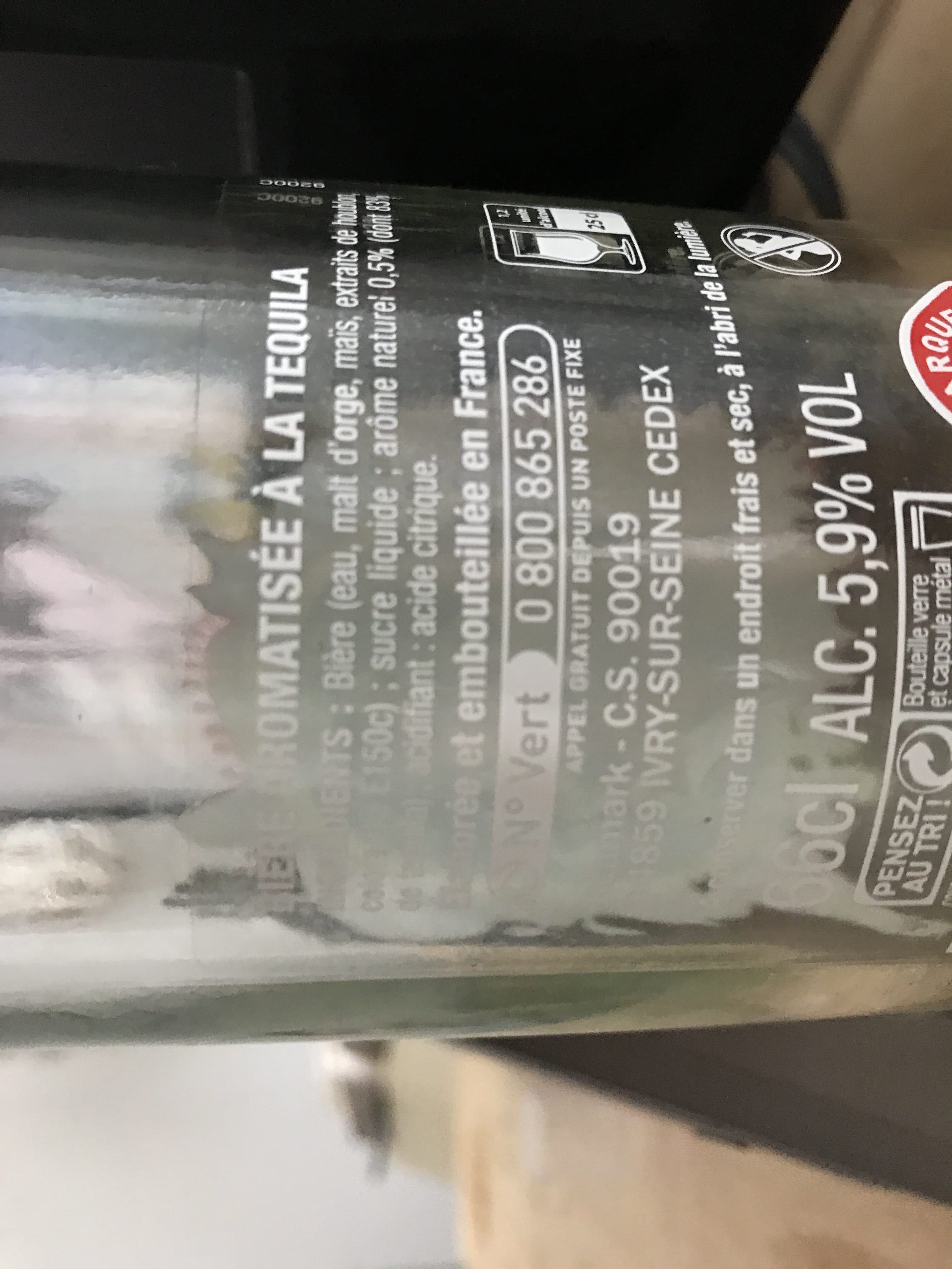 Marque Repère Bière aromatisée Tequila 5,9% vol. packshot