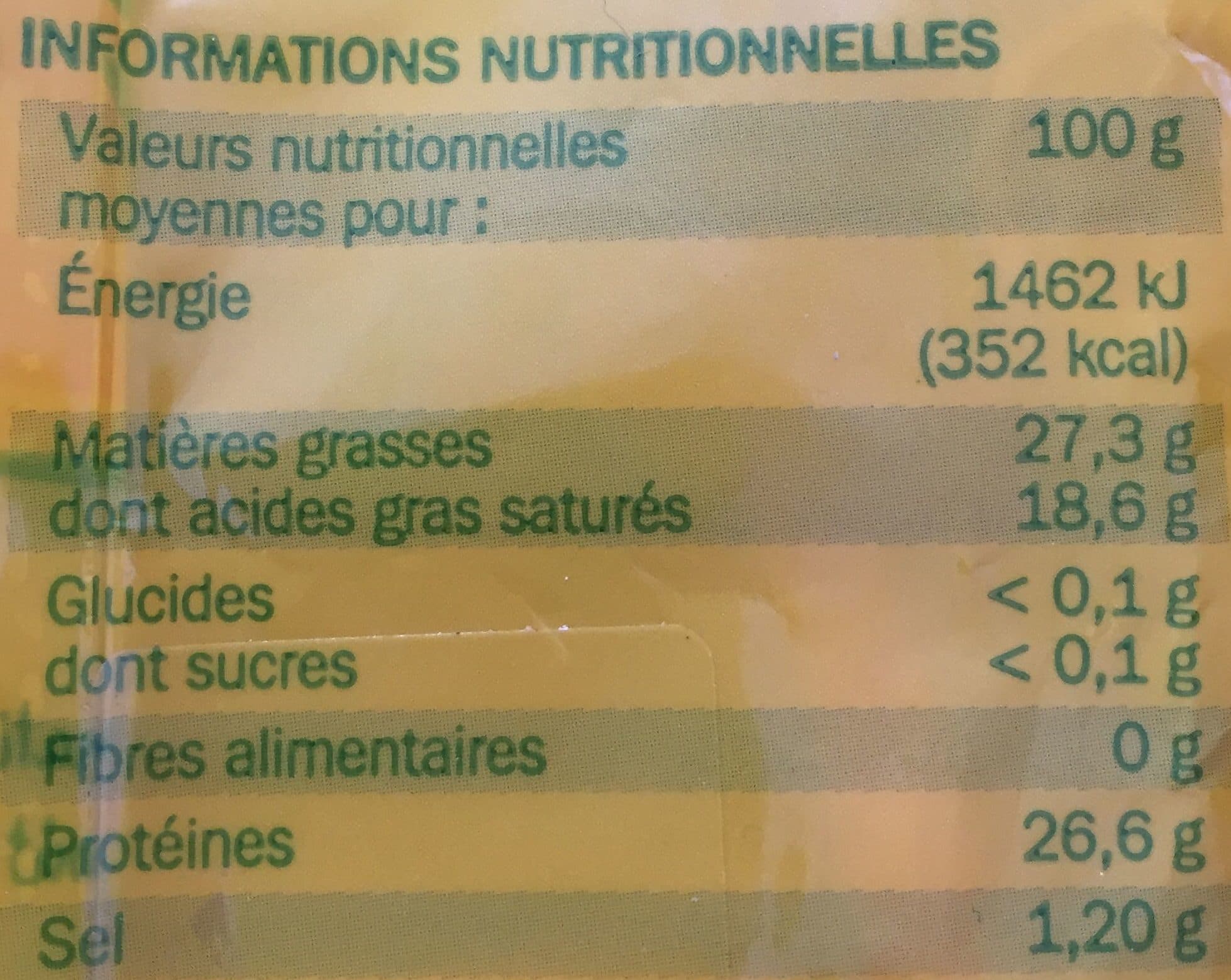 Marque Repère Fromage au lait pasteurisé 'le fruité' 27.3% Mat. Gr. packshot