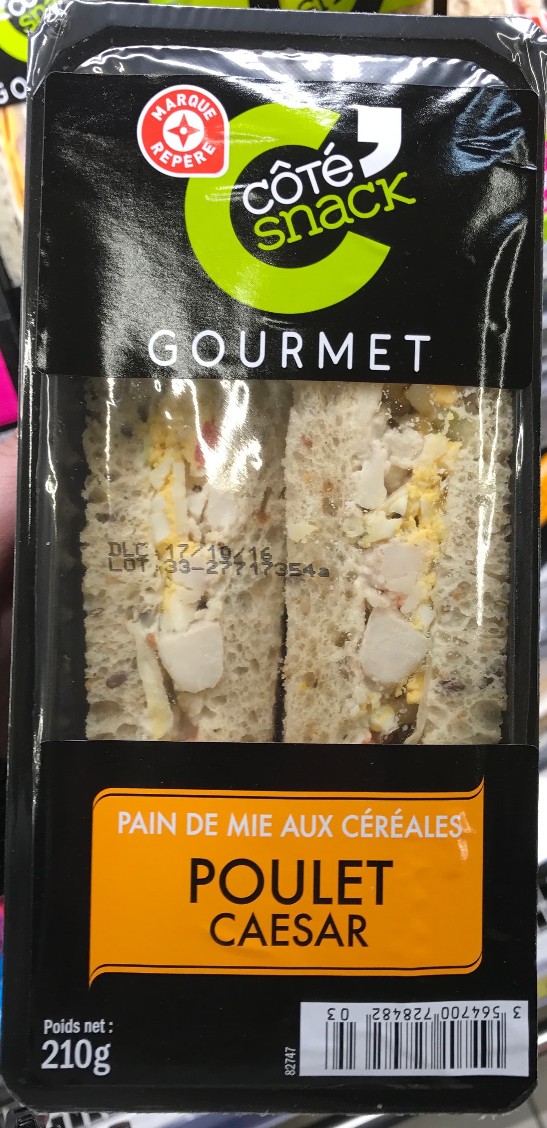 Marque Repère Sandwich Club Gourmet poulet caesar packshot