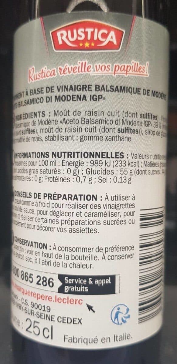 Marque Repère Douceur à base de vinaigre balsamique packshot