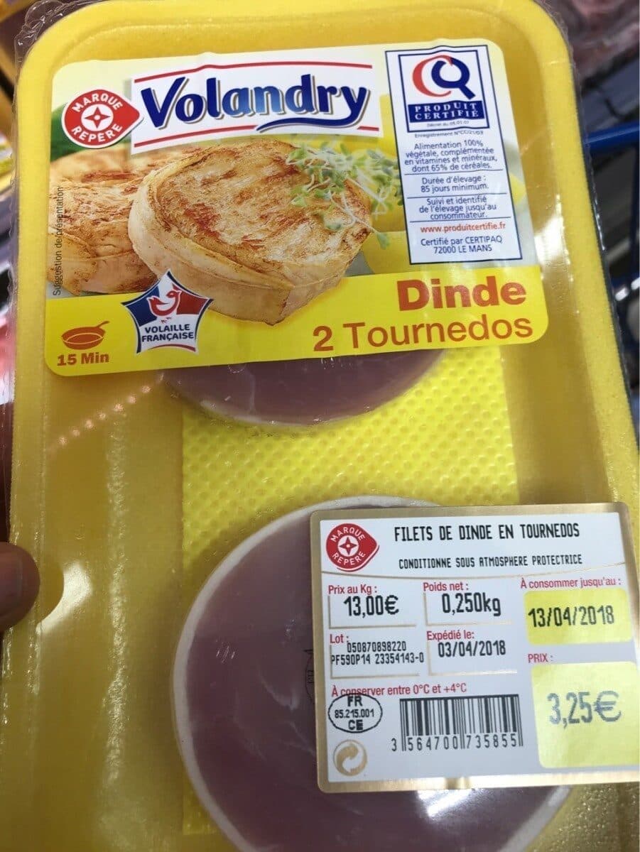 Marque Repère Tournedos de dinde certifiée packshot