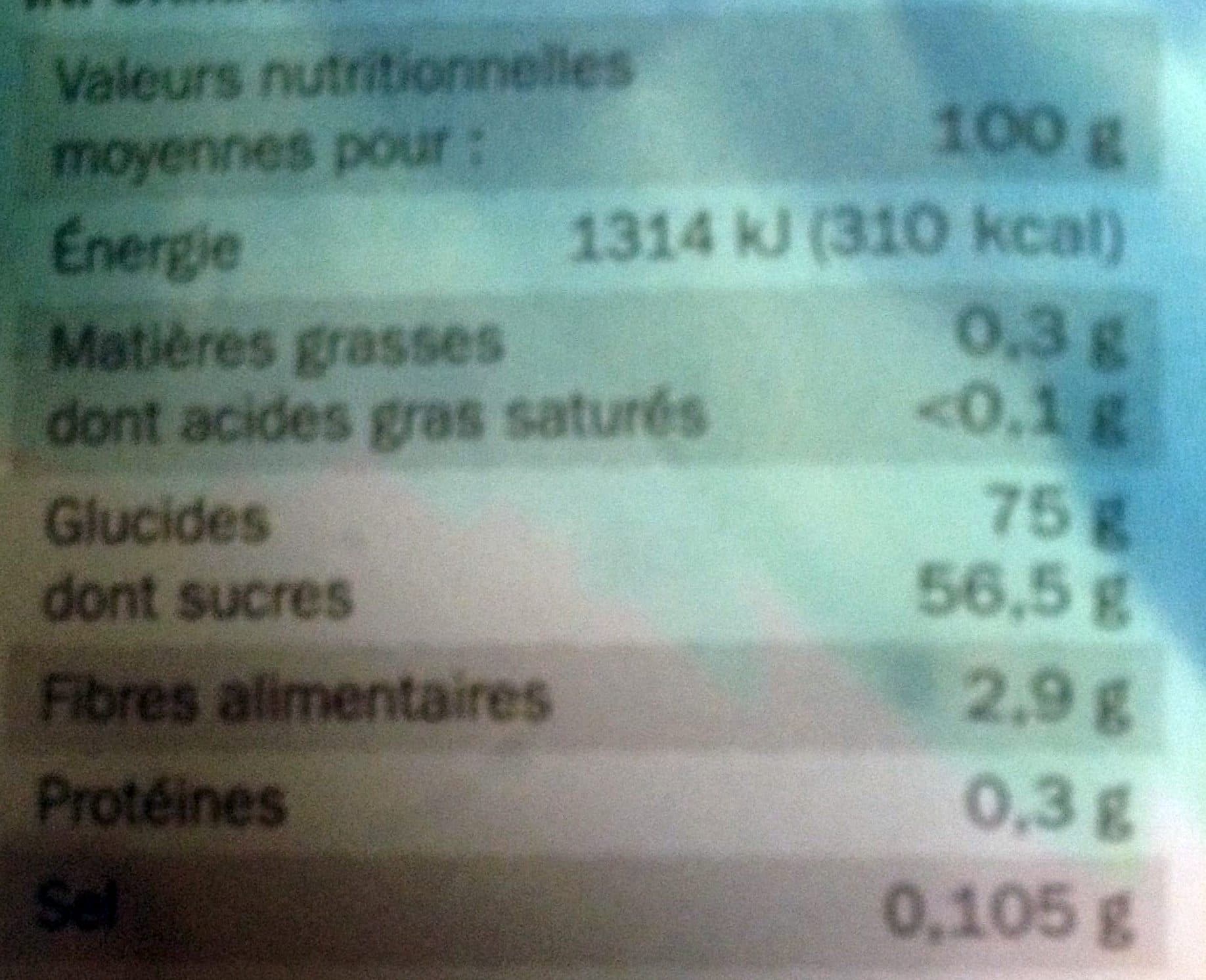 Marque Repère Fruits confits Tablier Blanc Mélange packshot