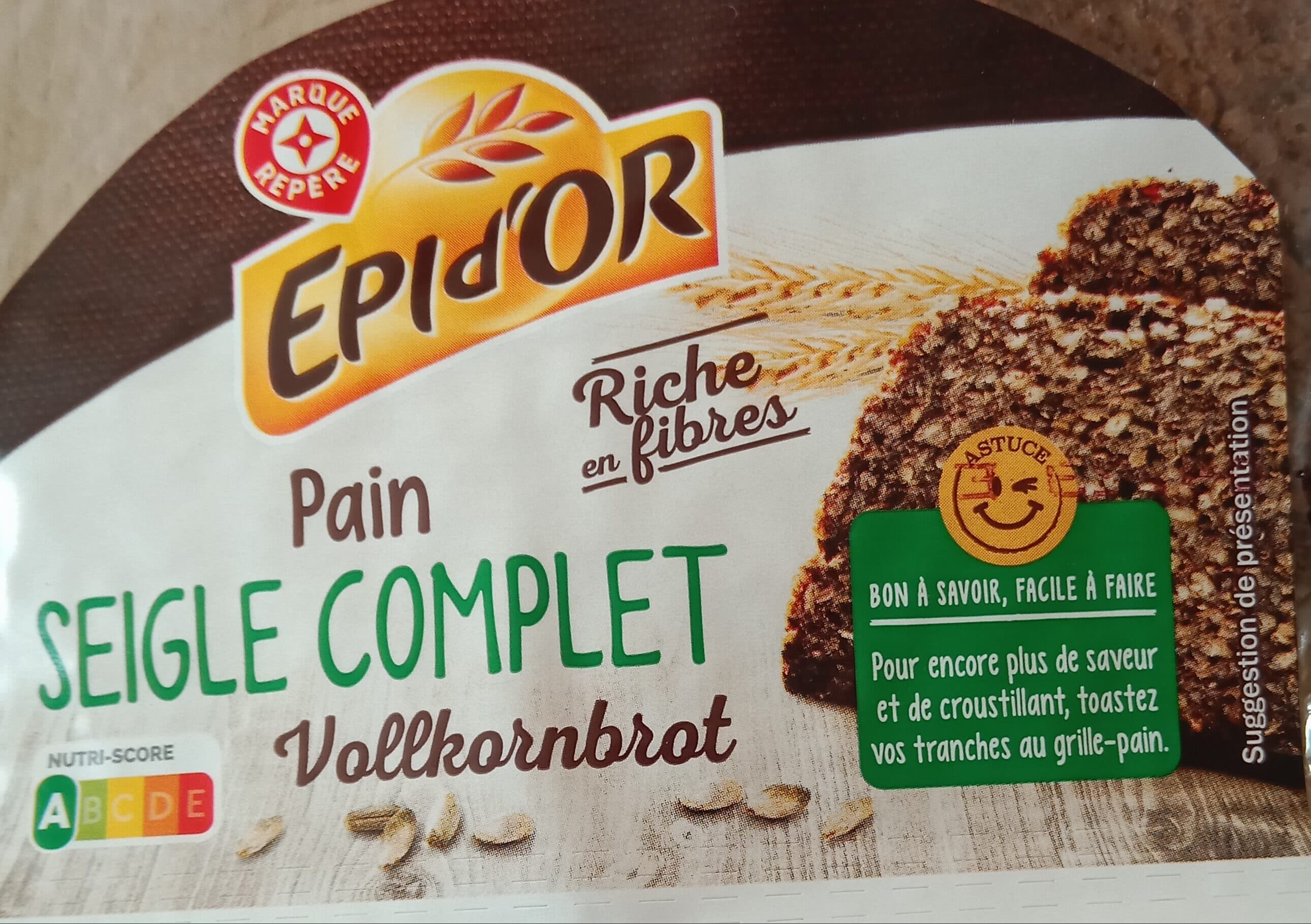 Marque Repère Pain au seigle complet packshot