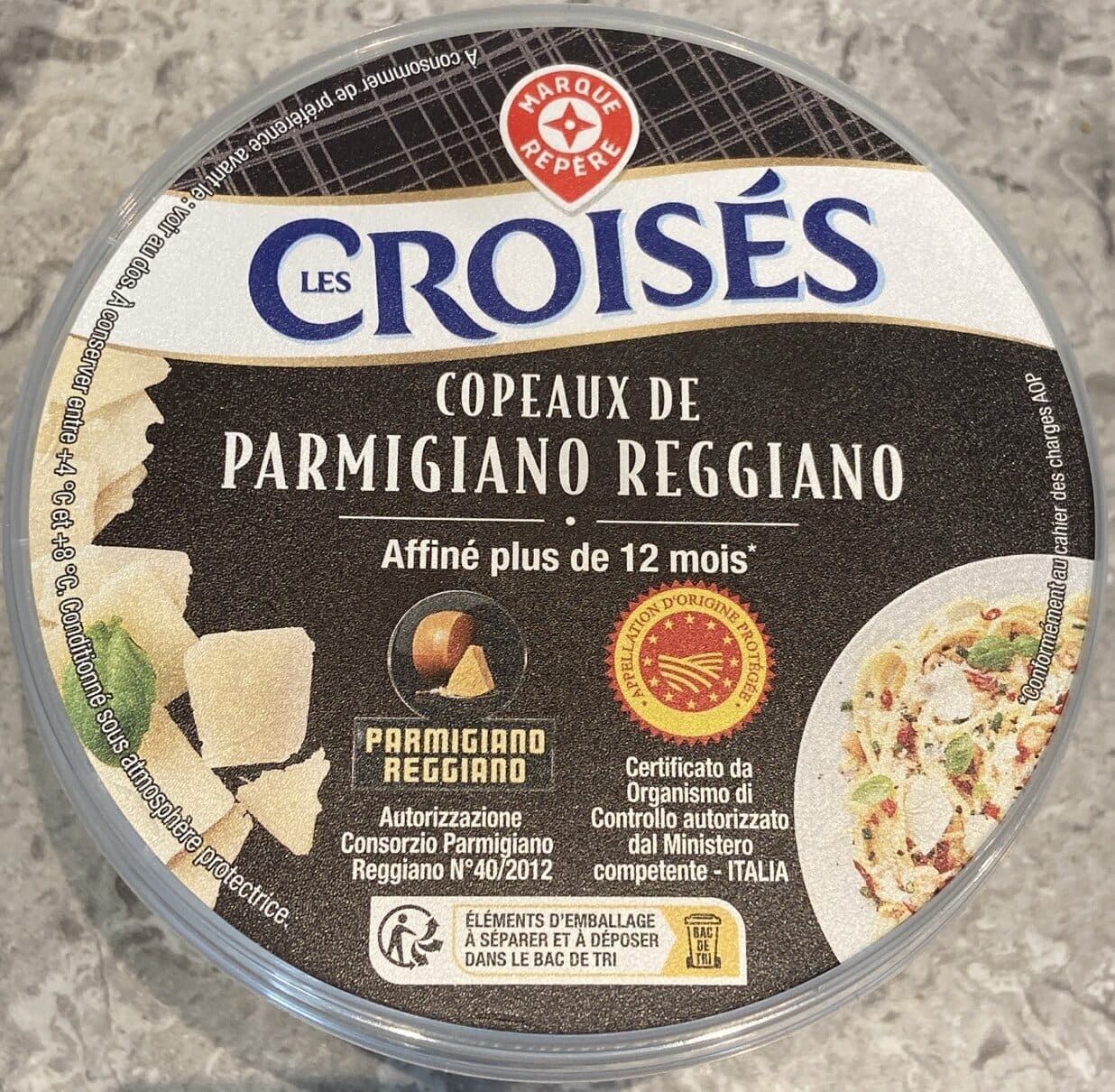 Marque Repère Copeaux de parmigiano reggiano 28% Mat. Gr. packshot