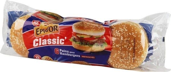 Marque Repère Pains nature pour hamburgers x 6 packshot