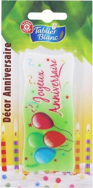 Marque Repère Décor anniversaire - plaque 116 x 58,6 packshot