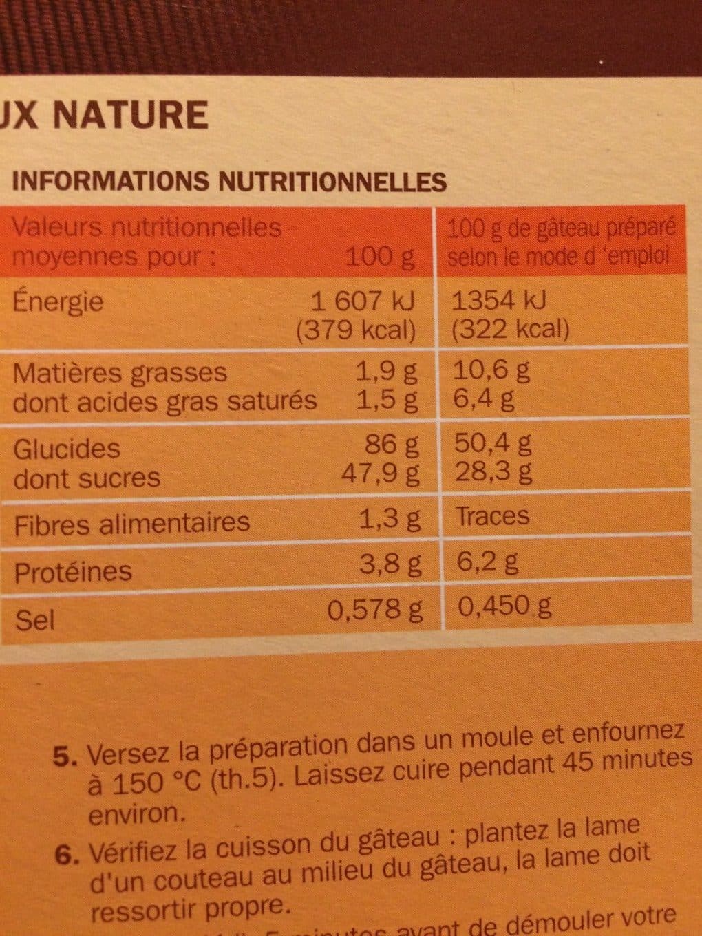 Marque Repère Préparation moelleux nature packshot
