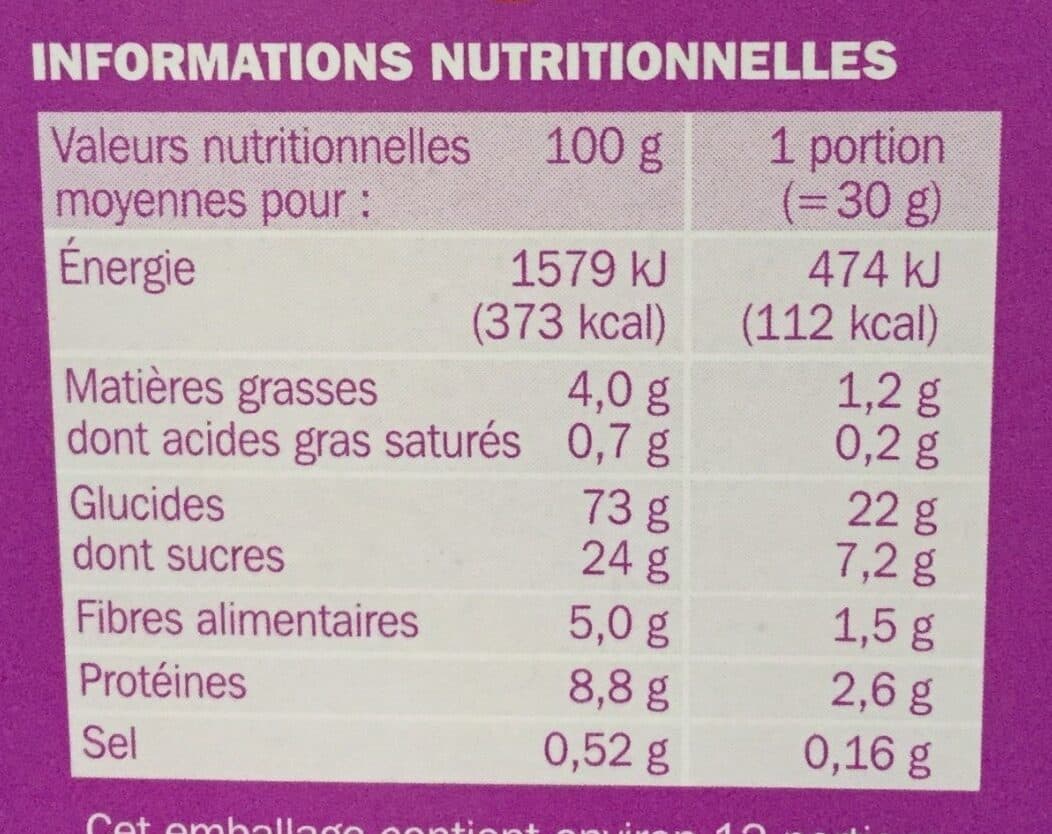 Marque Repère Céréales mini cookies packshot