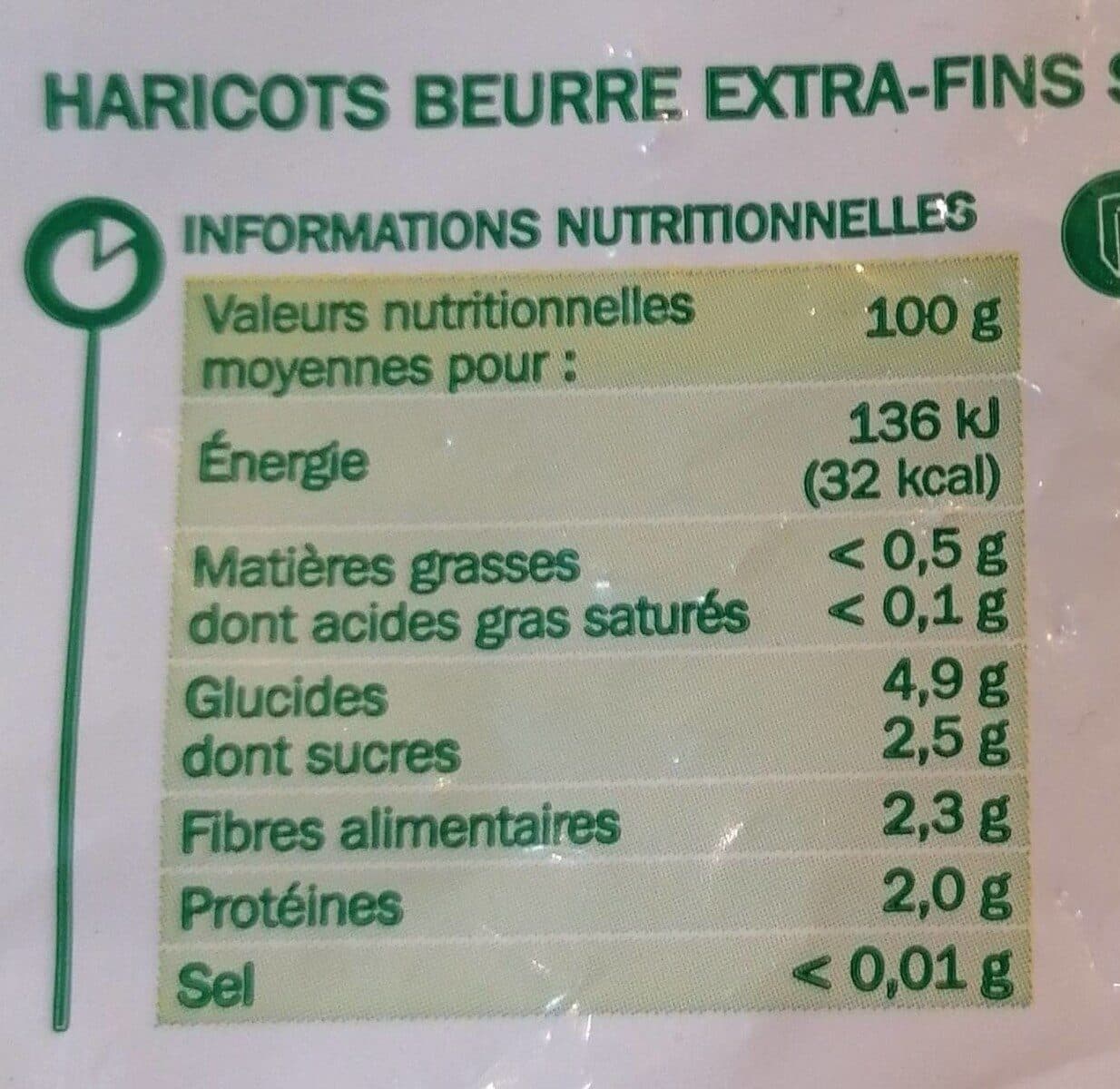 Marque Repère Haricots beurre Extra fins packshot