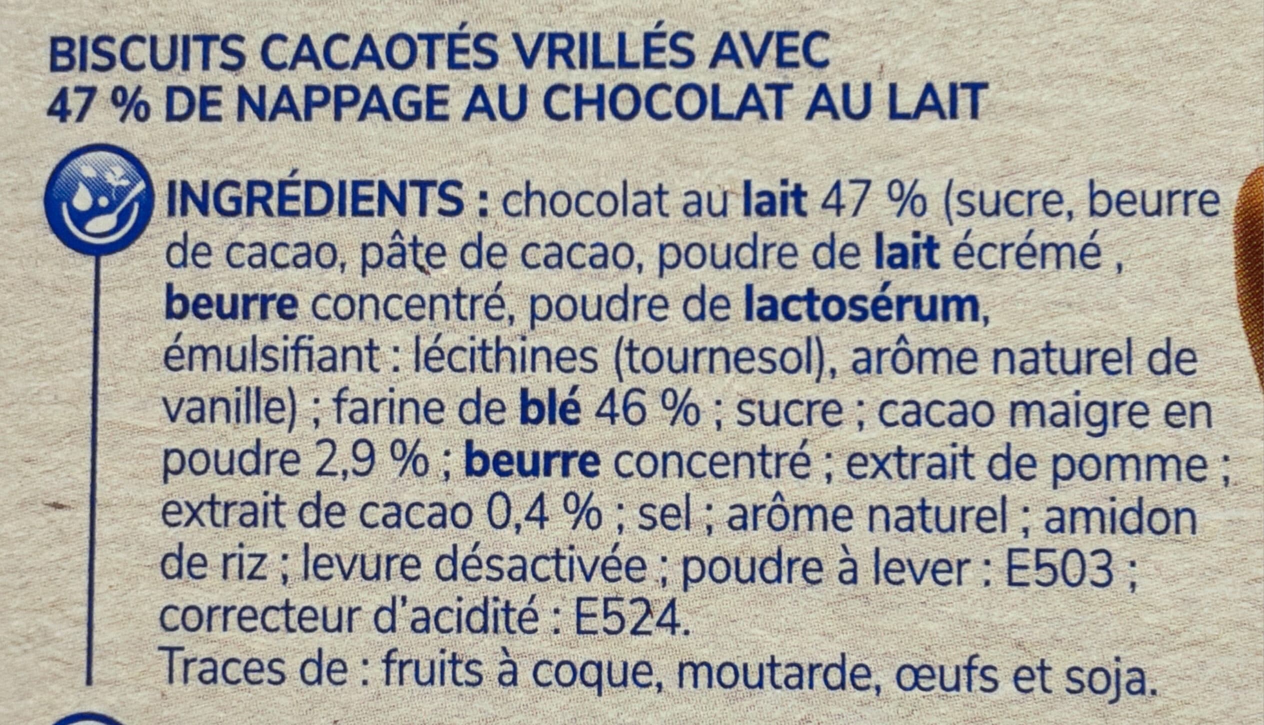 P'tit Déli Délix chocolat au lait packshot