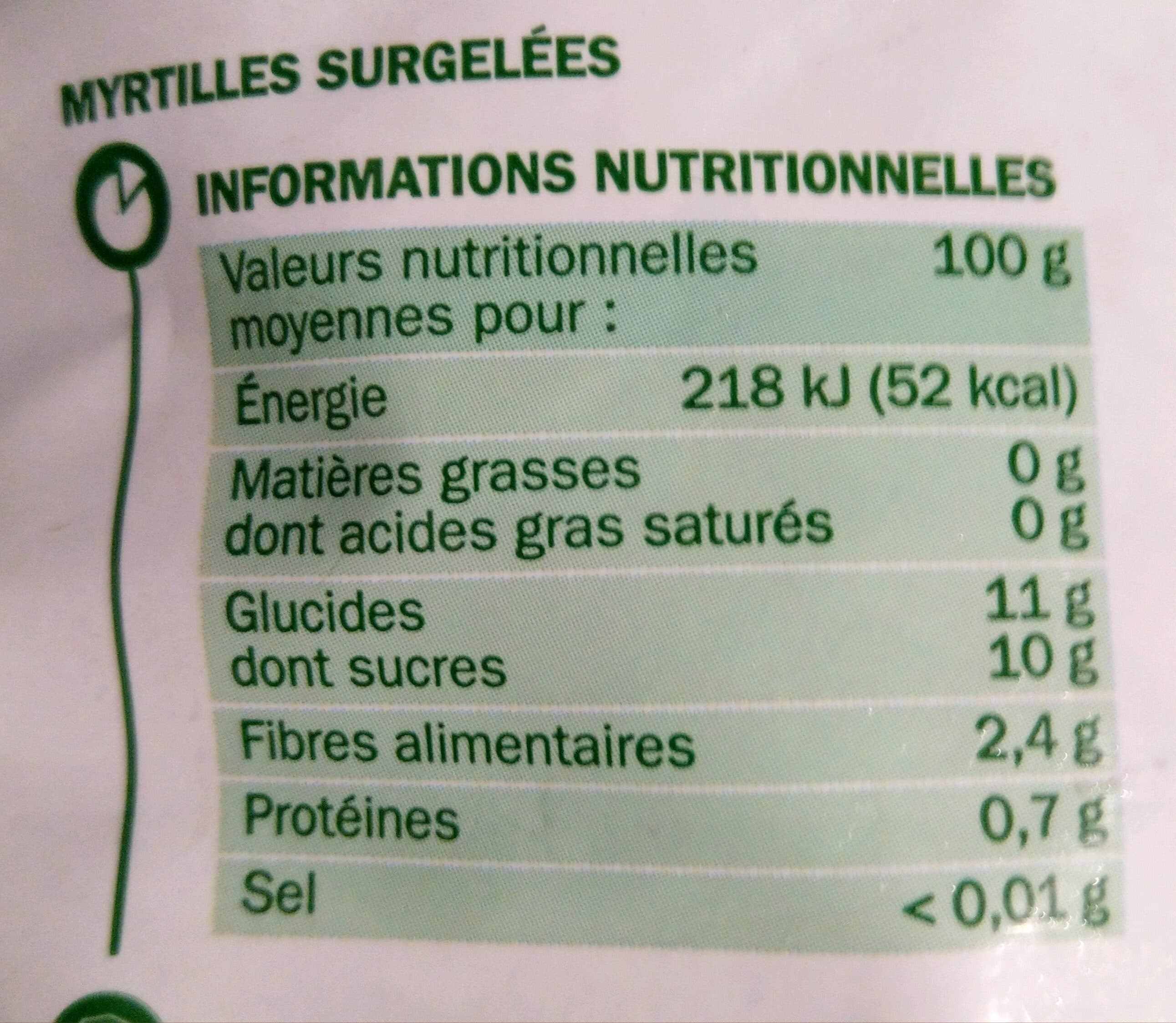 Marque Repère Myrtilles sauvages packshot