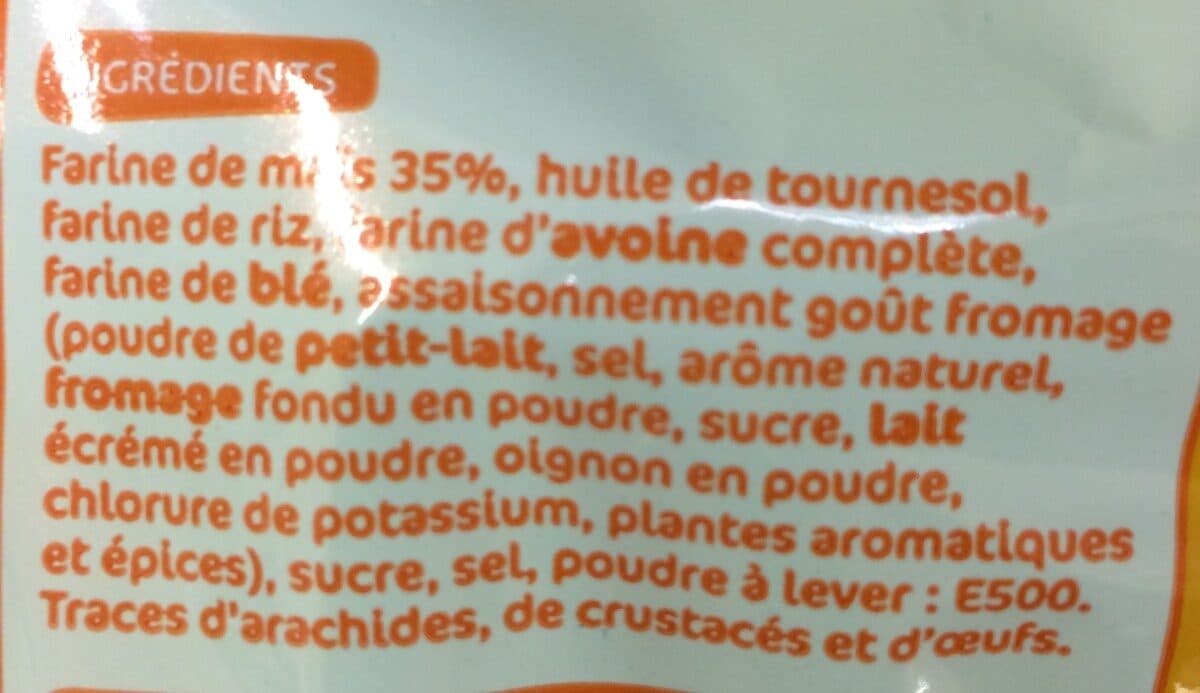 Marque Repère Snacks soufflés tornades goût fromage packshot