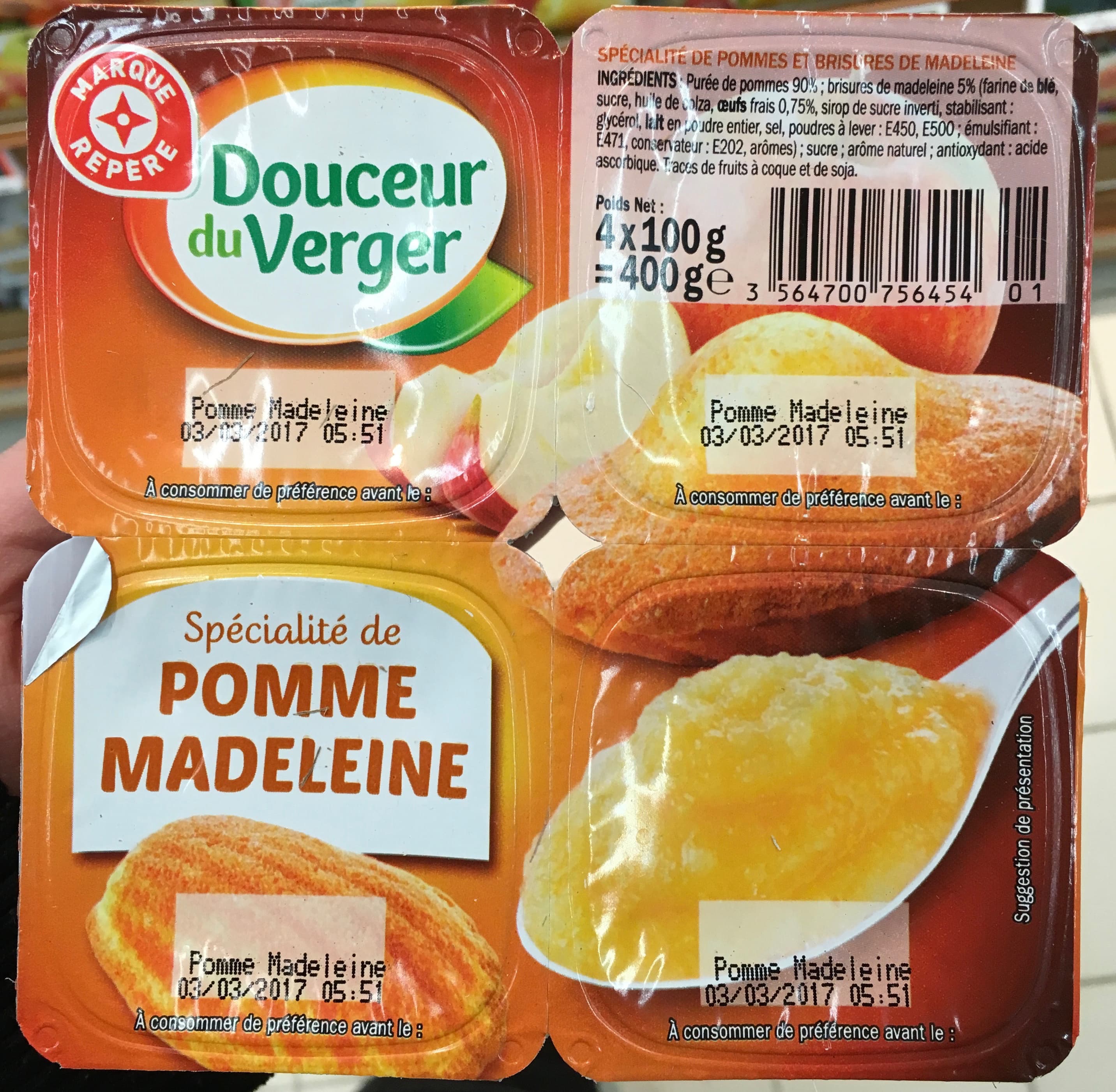 Marque Repère Spécialité de Pomme Madeleine packshot