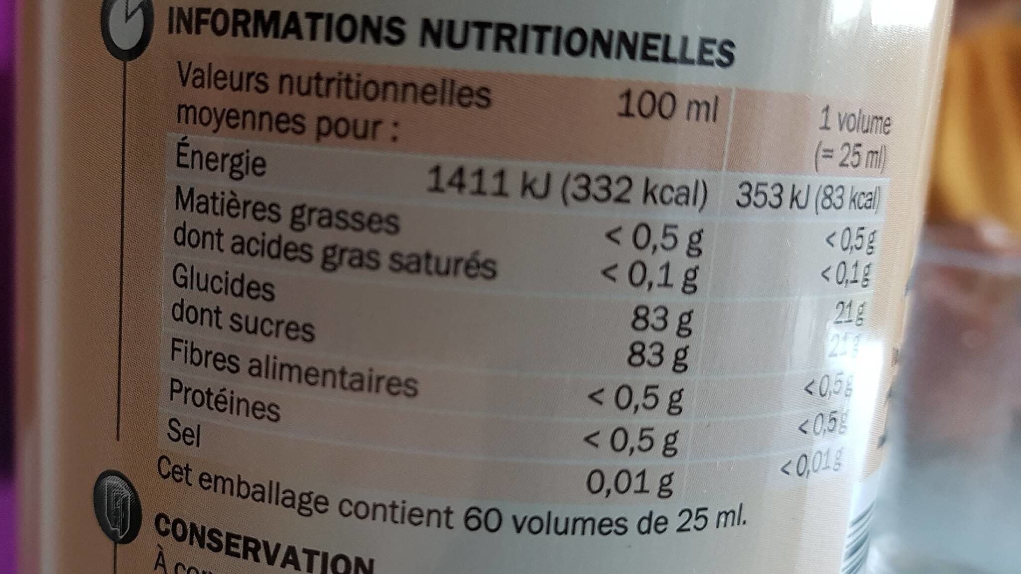 Marque Repère Sirop de pêche packshot