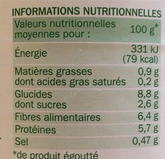 Marque Repère Petits pois doux vapeur packshot