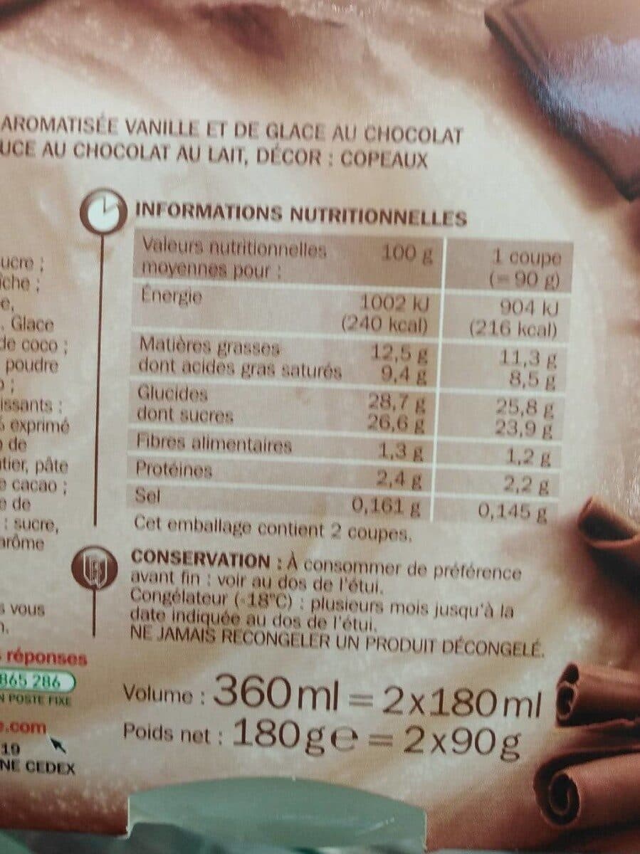 Marque Repère Coupes glacées chocolat x2 packshot