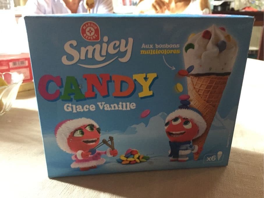 Marque Repère Mini cône vanille et bonbons x 6 packshot