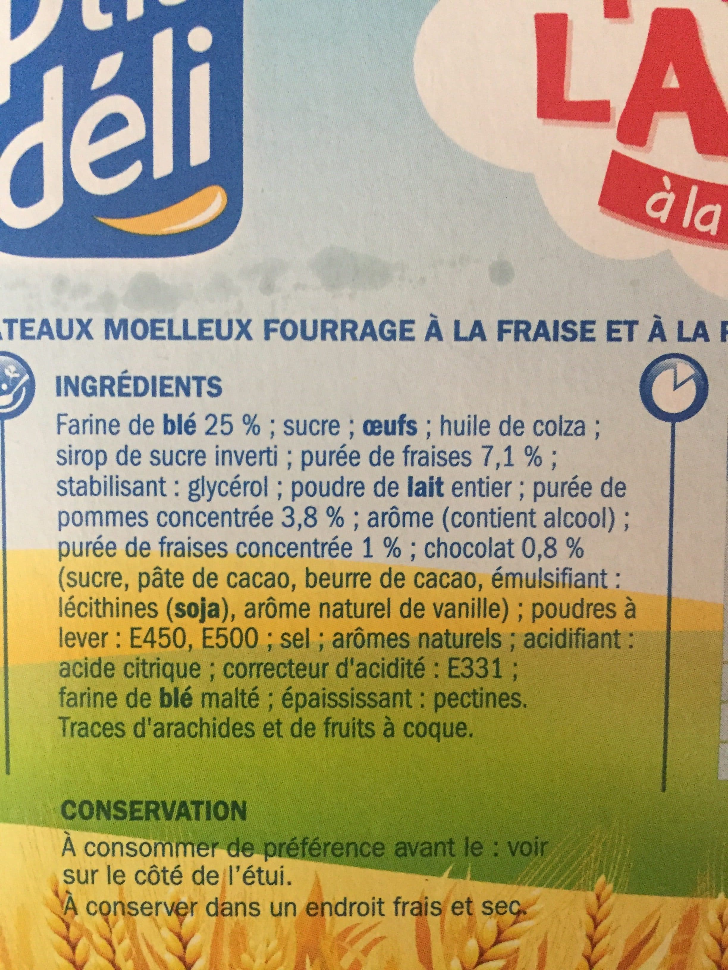 Marque Repère Gâteau fourré à la fraise p'tit lapin packshot