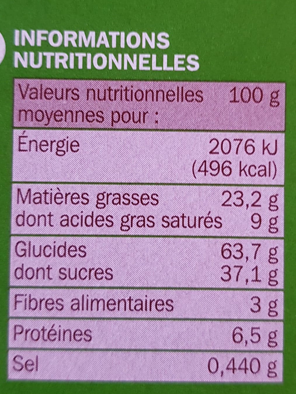 Marque Repère Biscuits fourrés P'tit Deli Noisette packshot