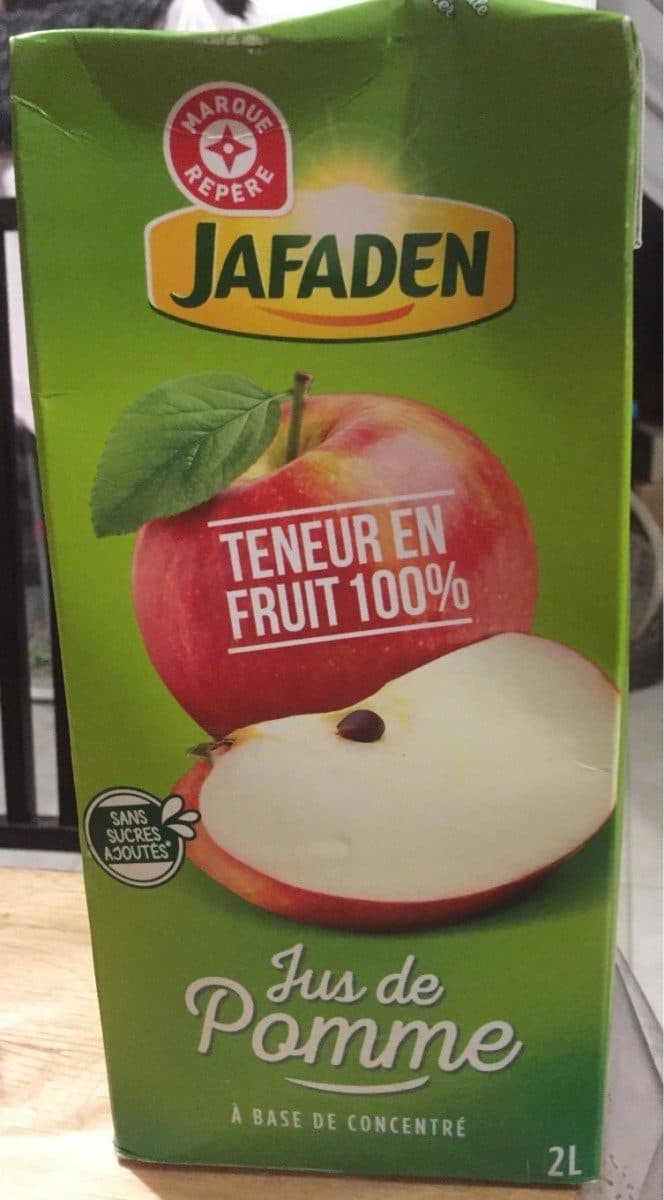 Marque Repère Jus de pomme à base de concentré packshot