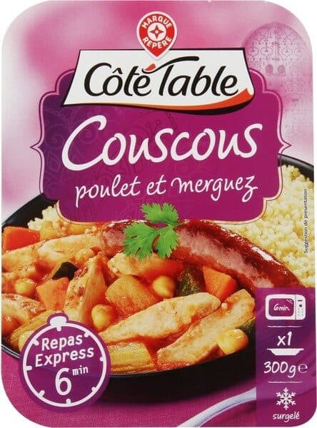 Marque Repère Couscous poulet et merguez surgelé packshot