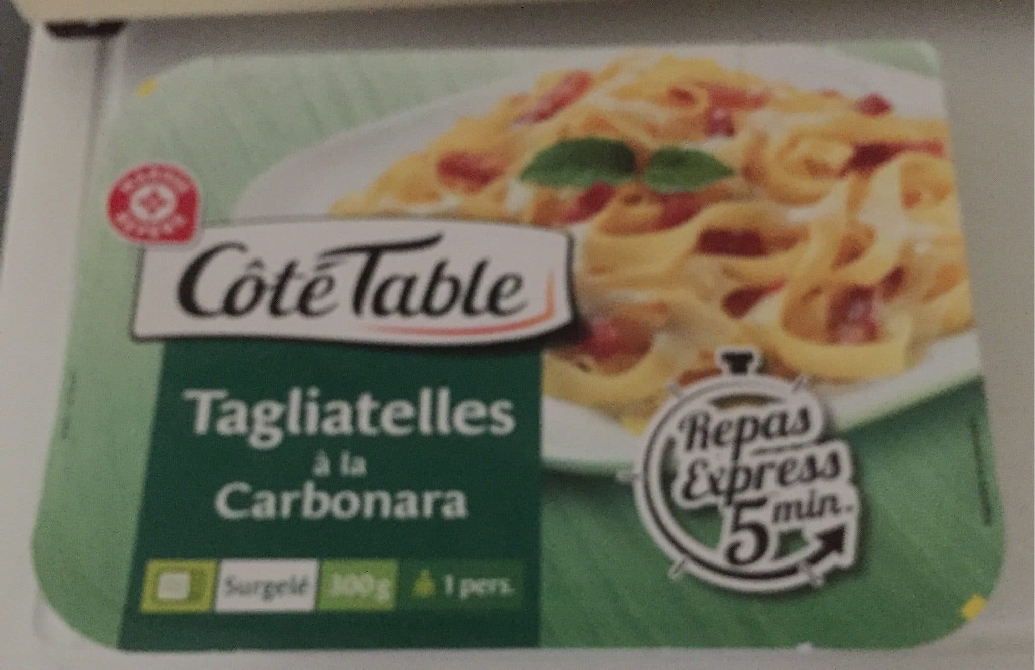 Marque Repère Tagliatelles à la carbonara surgelé packshot