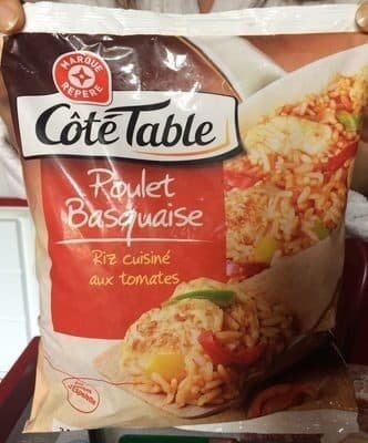 Côté Table Poulet Basquaise Riz cuisiné aux tomates packshot