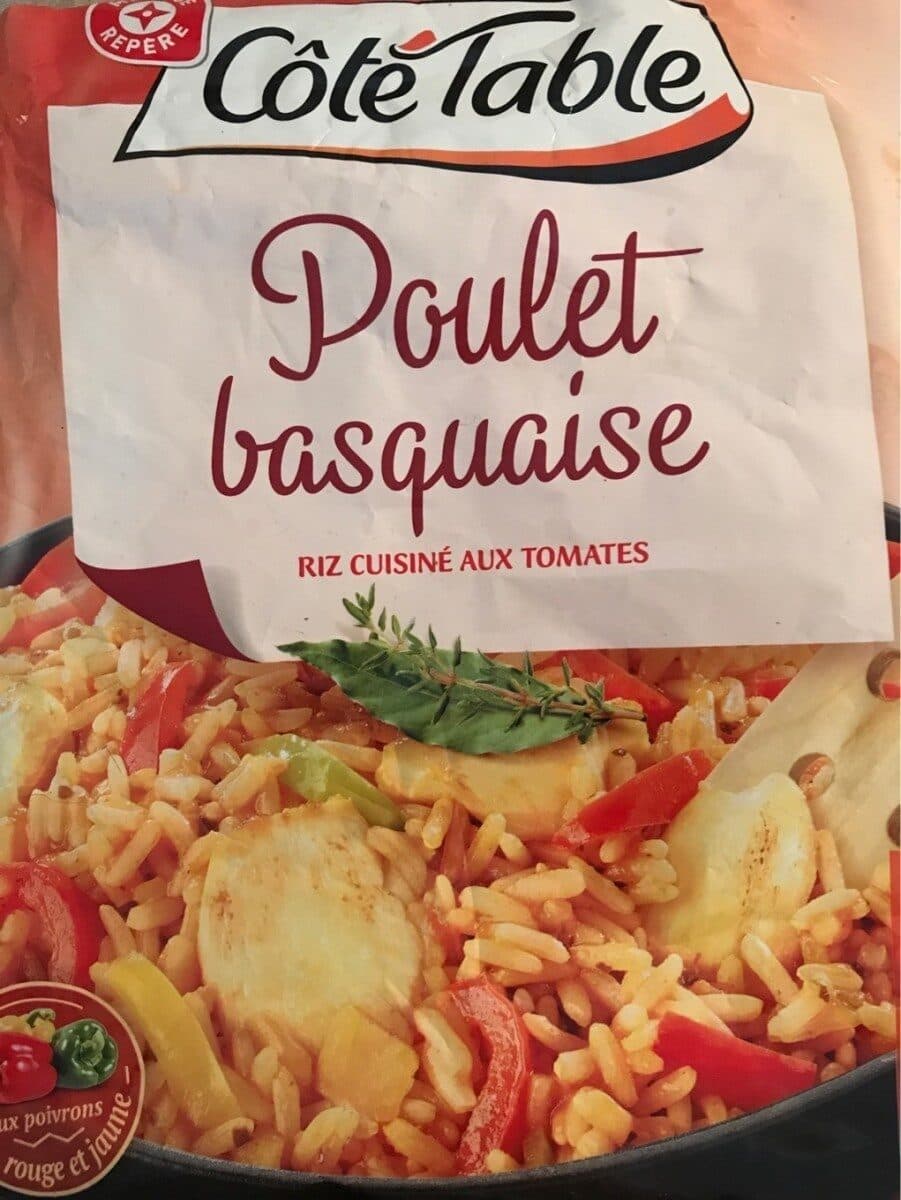 Côté Table Poulet Basquaise Riz cuisiné aux tomates packshot