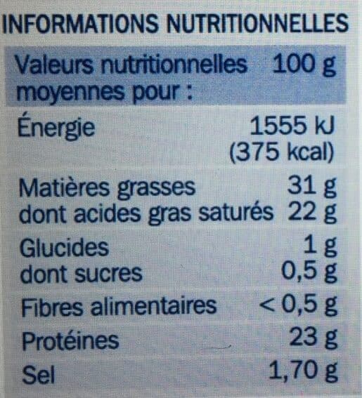 Marque Repère Tomme de chèvre 31% Mat. Gr. packshot