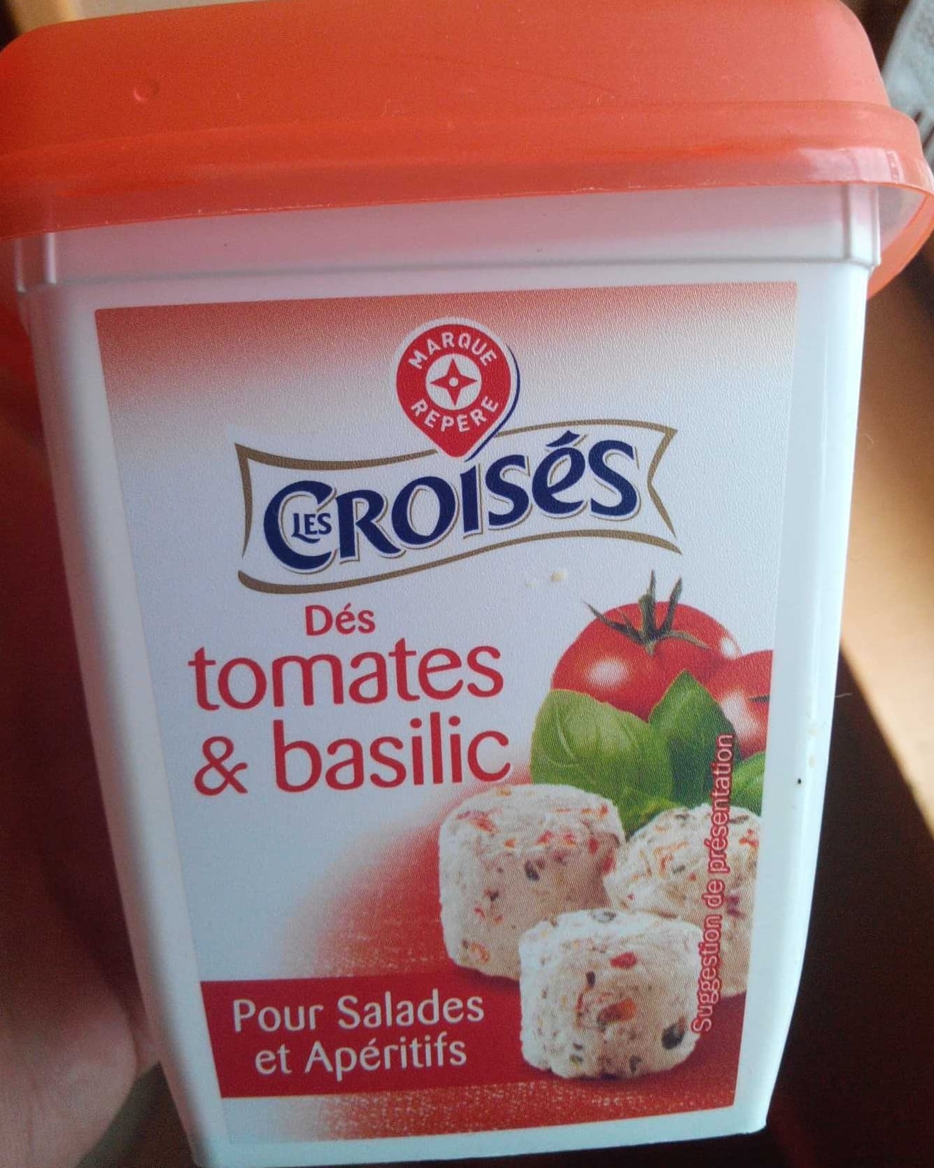 Marque Repère Les Croisés Dés tomates & basilic packshot