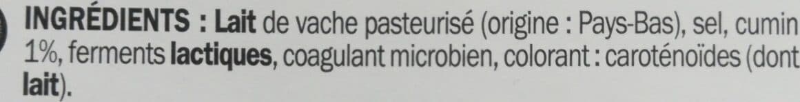 Marque Repère Tranchette de gouda Les Croisés Au cumin 16,8% MG packshot