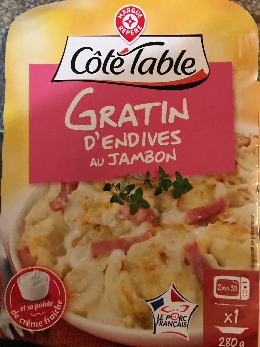 Marque Repère Gratin d'endives au jambon packshot