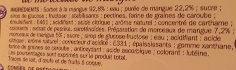 Marque Repère Vrac sorbet mangue packshot